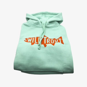 Hoodie turquoise Wild Trout